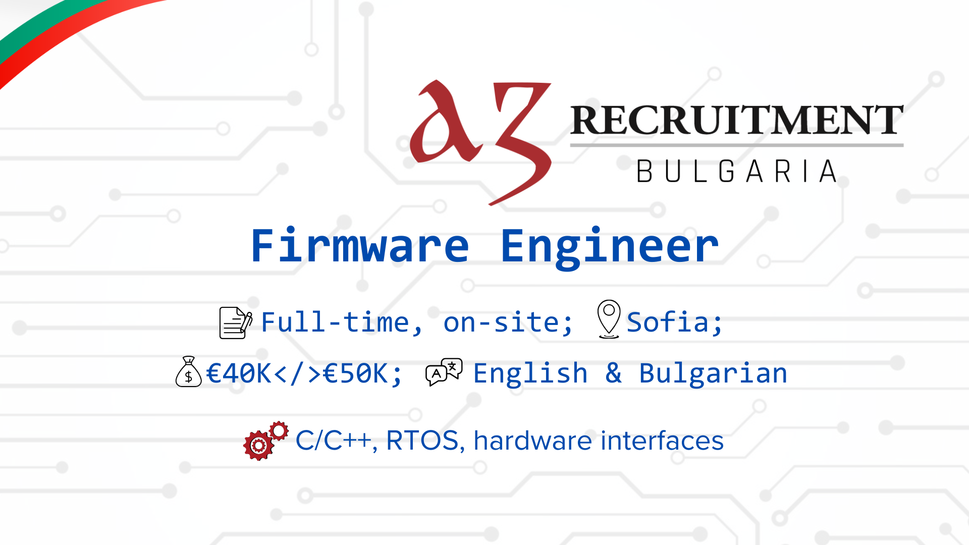 Firmware Engineer – IoT & Connectivity